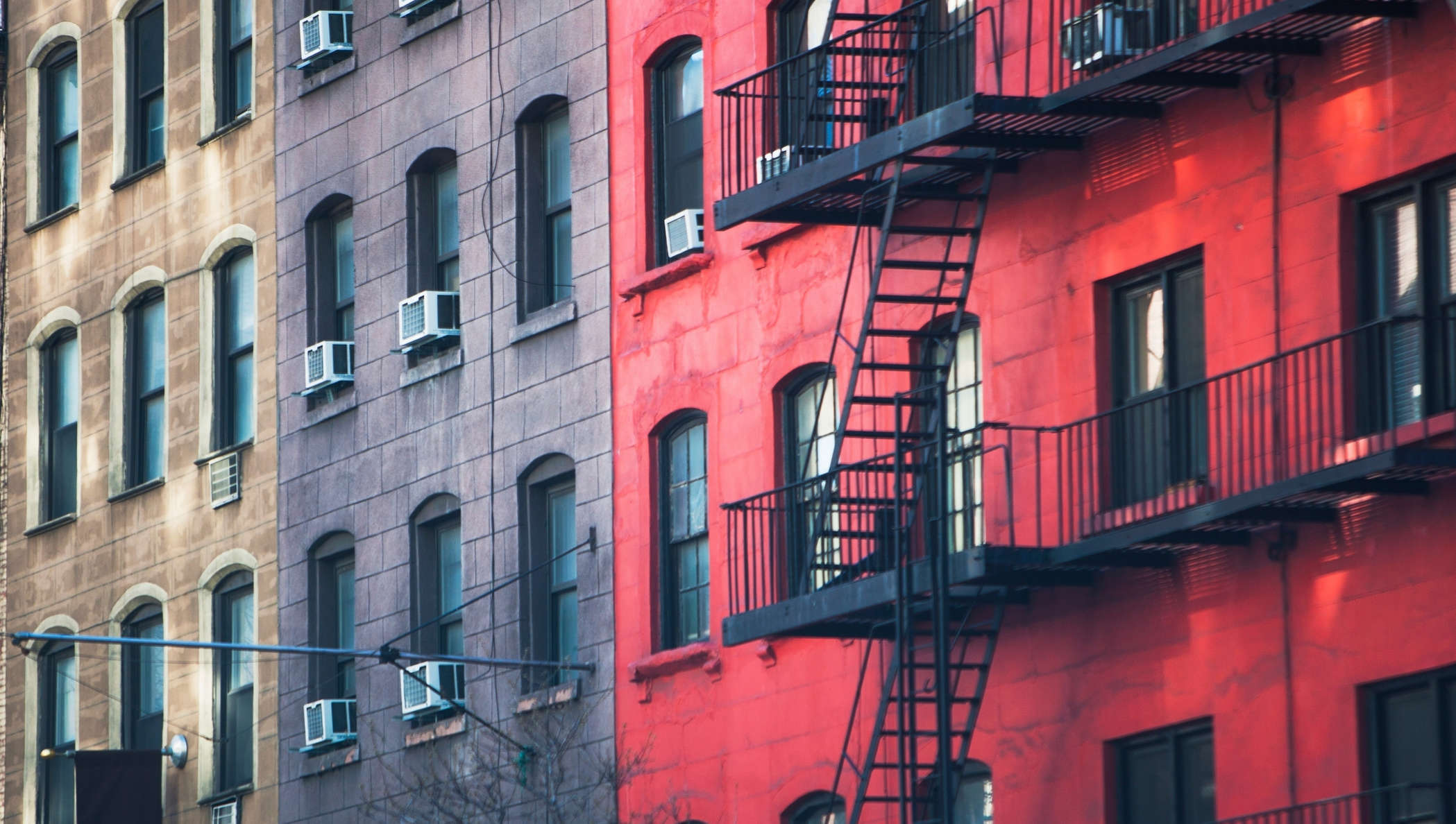 Colourful apartments