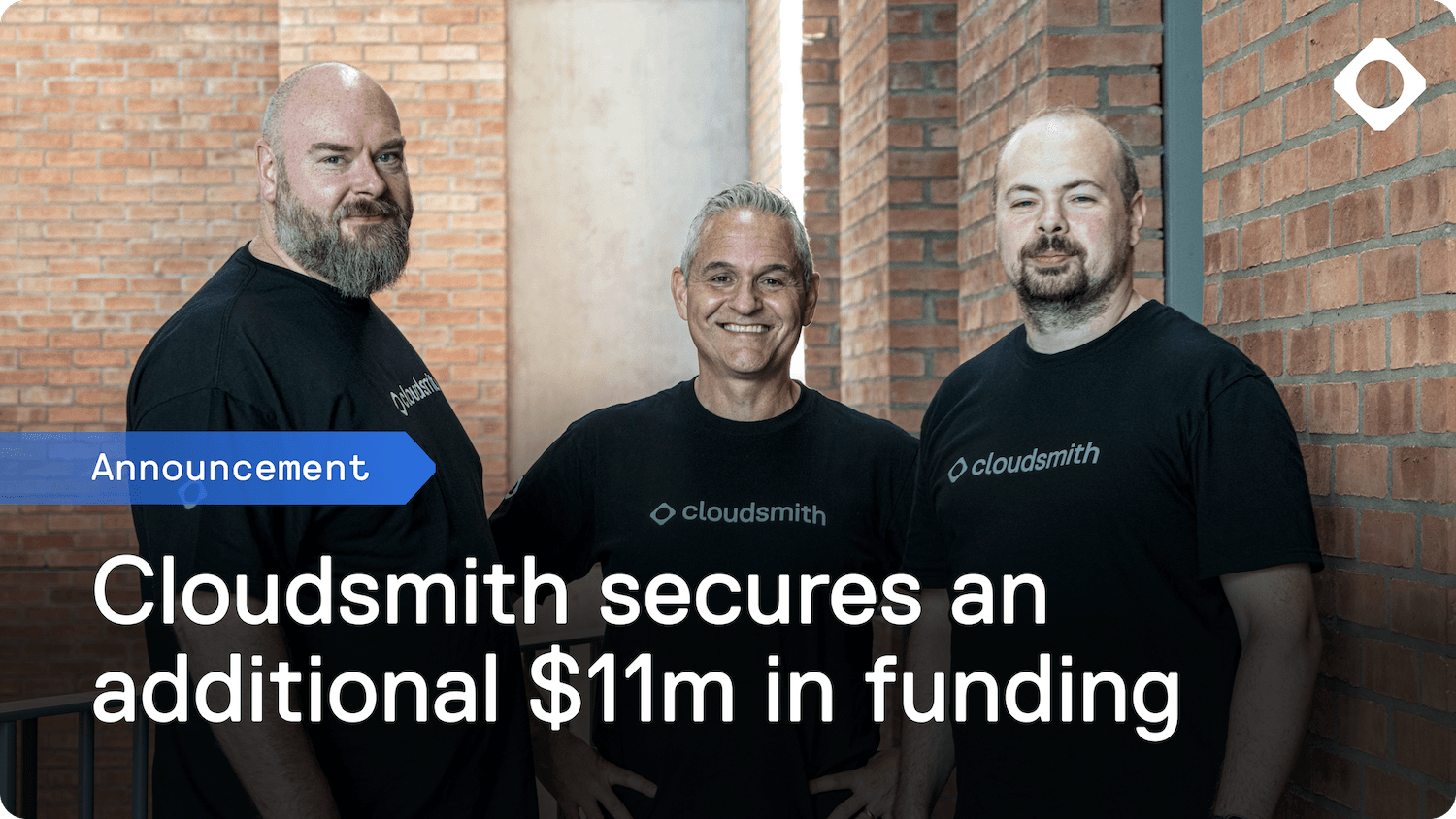 Cloudsmith CEO Glenn Weinstein with Cloudsmith co-founders Alan Carson and Lee Skillen