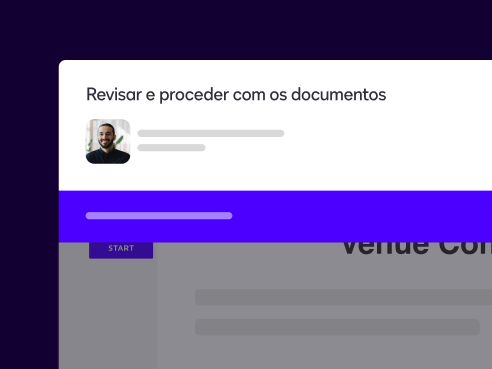 Uma recomendação para revisar e executar ações em documentos dentro do DocuSign eSignature