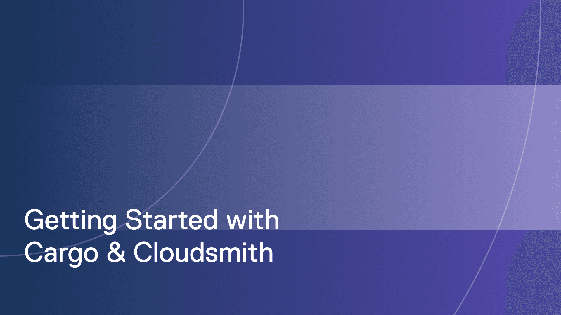 Getting started with Cargo and Cloudsmith